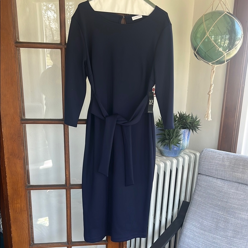 NWT SLEEK Navy Blue Dress